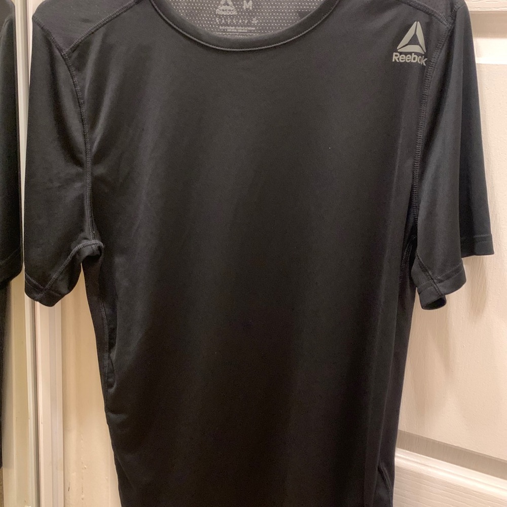 Rebok black lightweight running tee